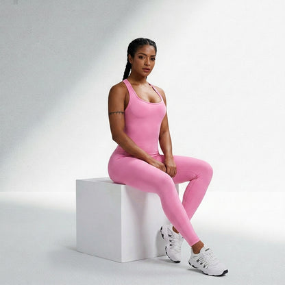 Macacão Fitness Feminino Sem Costura Alta Compressão Silhueta Esculpida Musculação Poliamida | Ativa Wear