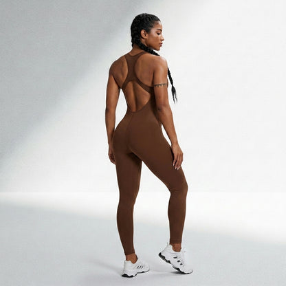 Macacão Fitness Feminino Sem Costura Alta Compressão Silhueta Esculpida Musculação Poliamida | Ativa Wear