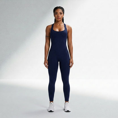 Macacão Fitness Feminino Sem Costura Alta Compressão Silhueta Esculpida Musculação Poliamida | Ativa Wear