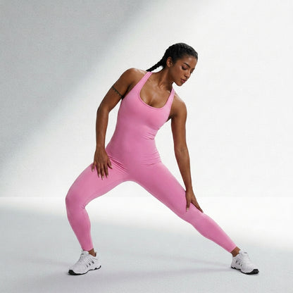 Macacão Fitness Feminino Sem Costura Alta Compressão Silhueta Esculpida Musculação Poliamida | Ativa Wear