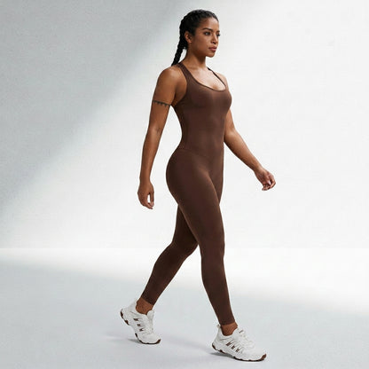 Macacão Fitness Feminino Sem Costura Alta Compressão Silhueta Esculpida Musculação Poliamida | Ativa Wear