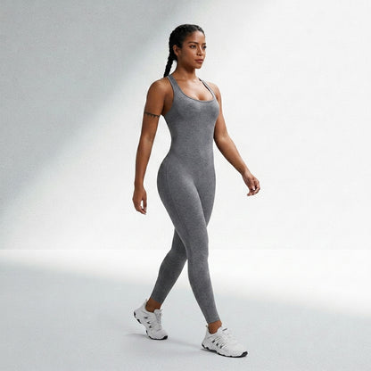 Macacão Fitness Feminino Sem Costura Alta Compressão Silhueta Esculpida Musculação Poliamida | Ativa Wear