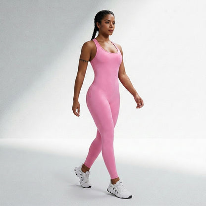 Macacão Fitness Feminino Sem Costura Alta Compressão Silhueta Esculpida Musculação Poliamida | Ativa Wear