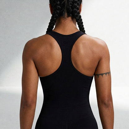 Macacão Fitness Feminino Sem Costura Alta Compressão Silhueta Esculpida Musculação Poliamida | Ativa Wear