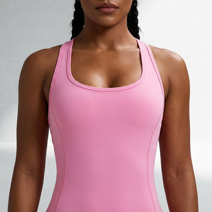 Macacão Fitness Feminino Sem Costura Alta Compressão Silhueta Esculpida Musculação Poliamida | Ativa Wear