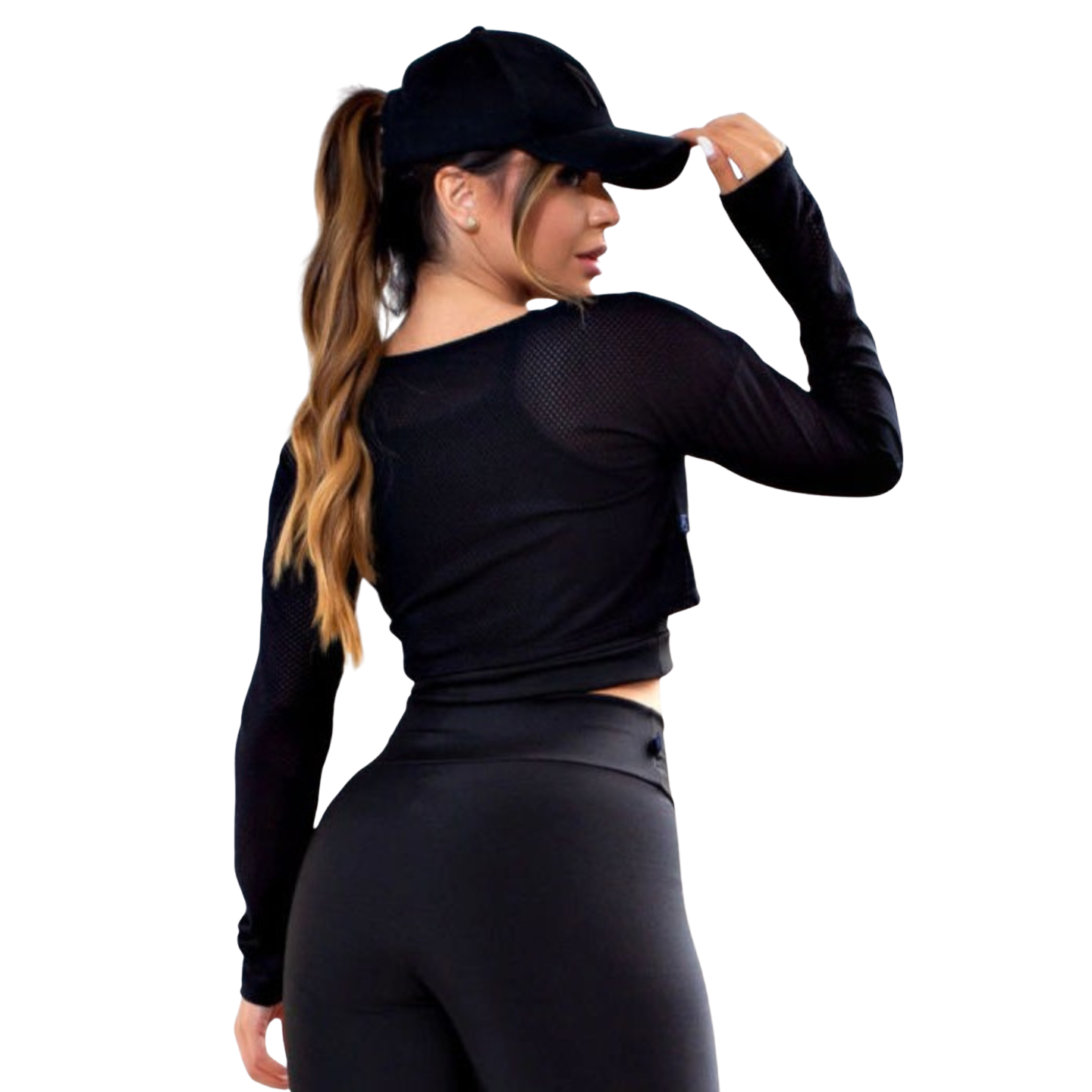 Top de Academia Feminino Manga Longa