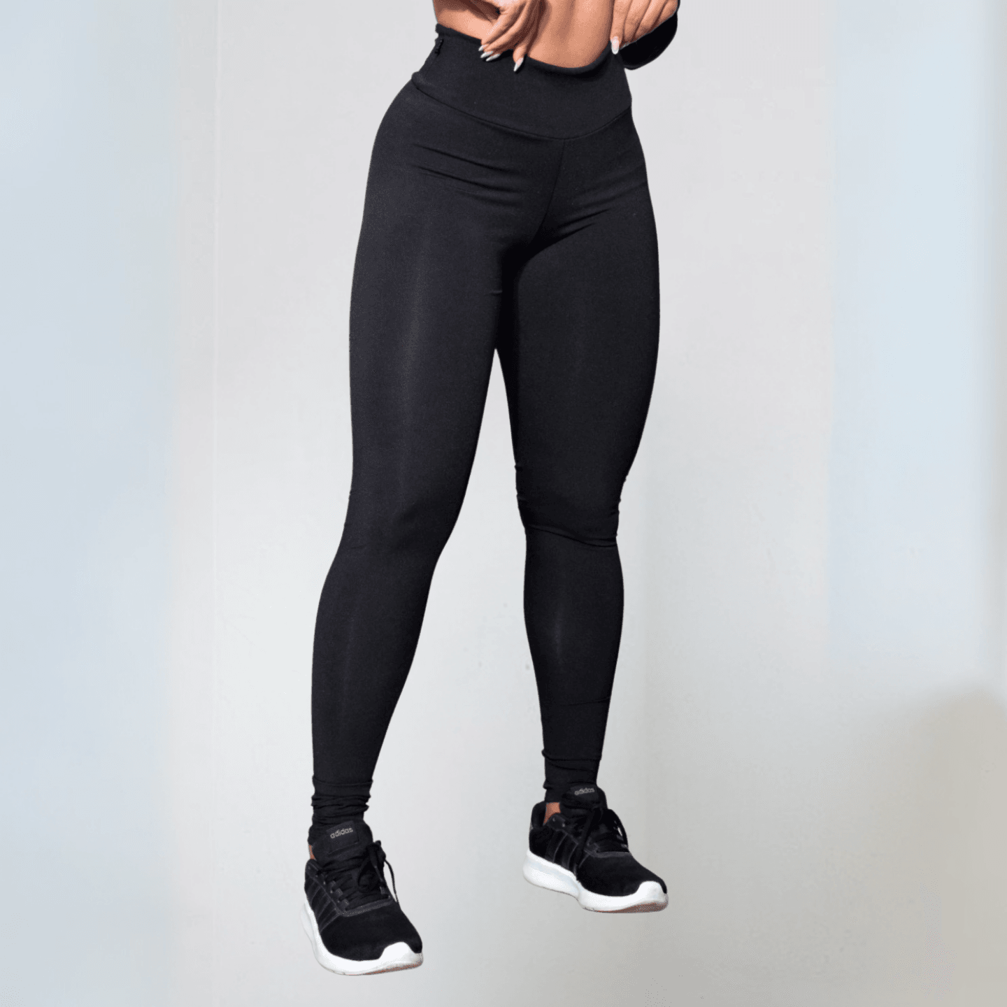 Calça Lisa Preta Legging REF: LC18 Fitness Academia Treino - ATIVA WEAR